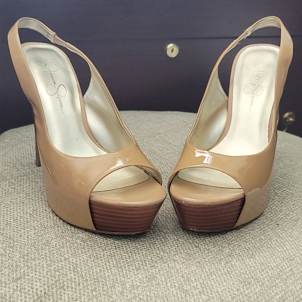 Jessica Simpson open toe platform